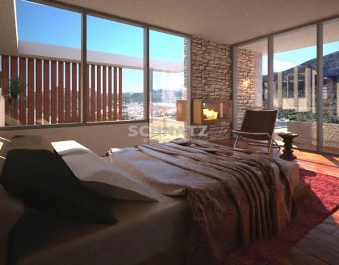 Villa futurista de alta calidad con vistas al mar