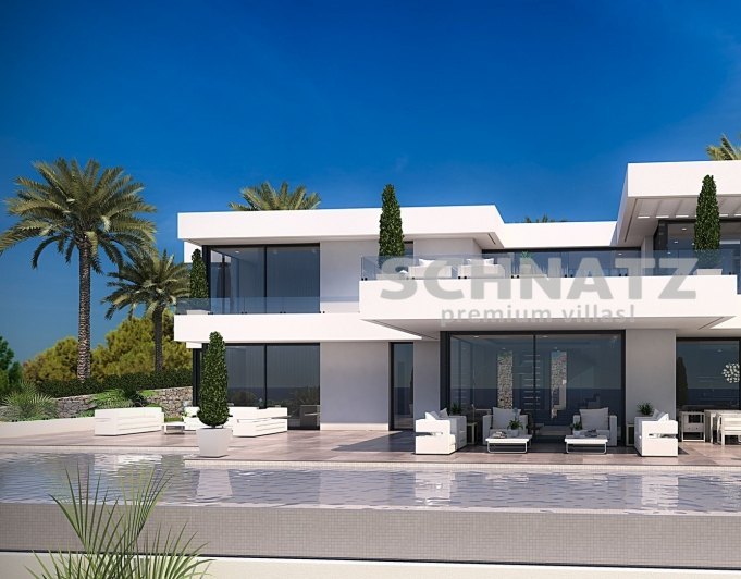Proyecto de villa moderna con vistas al mar