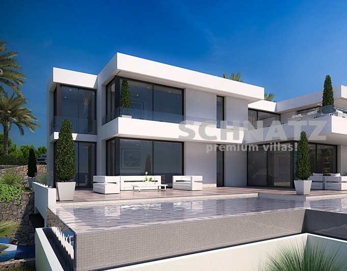 Proyecto de villa moderna con vistas al mar