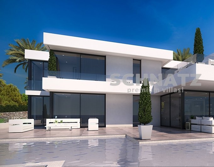 Proyecto de villa moderna con vistas al mar