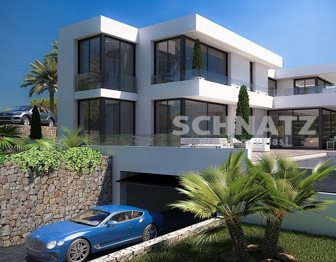 Proyecto de villa moderna con vistas al mar