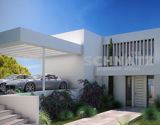Proyecto de villa moderna con vistas al mar