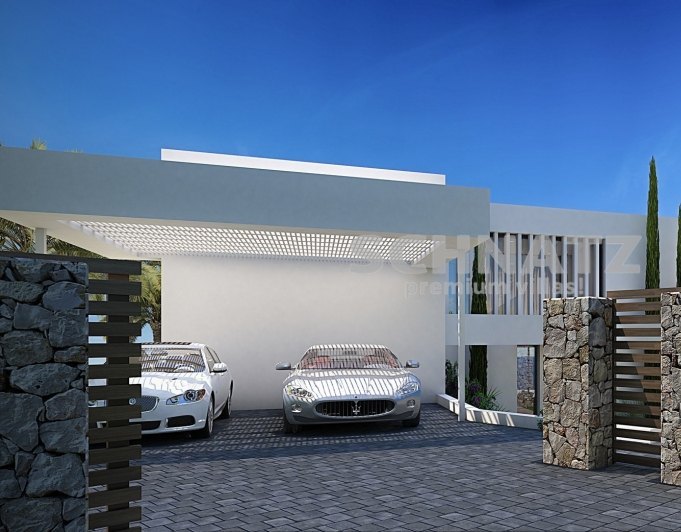 Proyecto de villa moderna con vistas al mar