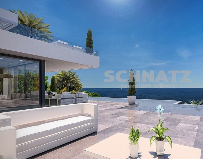Proyecto de villa moderna con vistas al mar