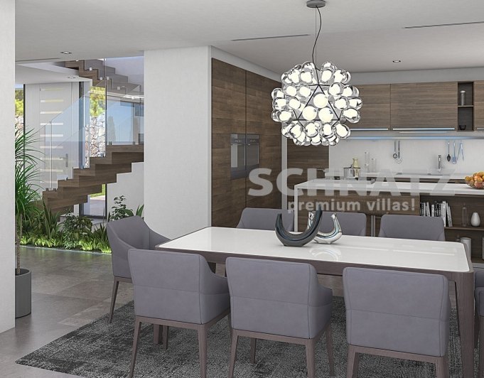 Proyecto de villa moderna con vistas al mar