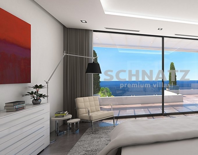 Proyecto de villa moderna con vistas al mar