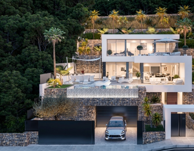 Nueva construcción con vistas al mar en Calpe