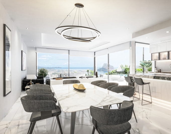 Nueva construcción con vistas al mar en Calpe