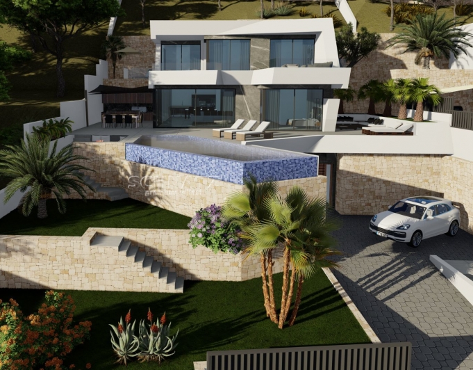 Nueva construcción con vistas al mar en Calpe