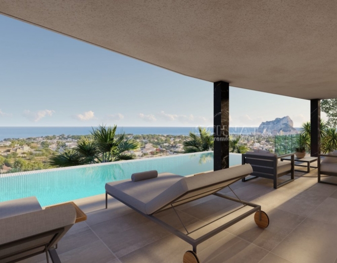 ESPECTACULAR VILLA CON VISTAS PANORAMICAS AL MAR,CALPE Y EL PEÑON D'IFACH