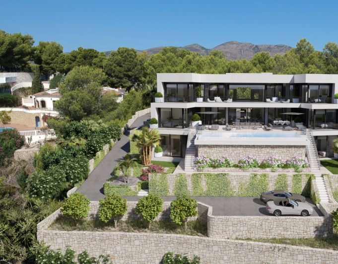 Proyecto de villa moderna con vistas panoramicas en Calpe