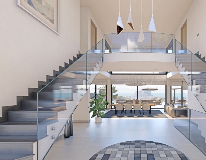 Proyecto de villa moderna con vistas panoramicas en Calpe