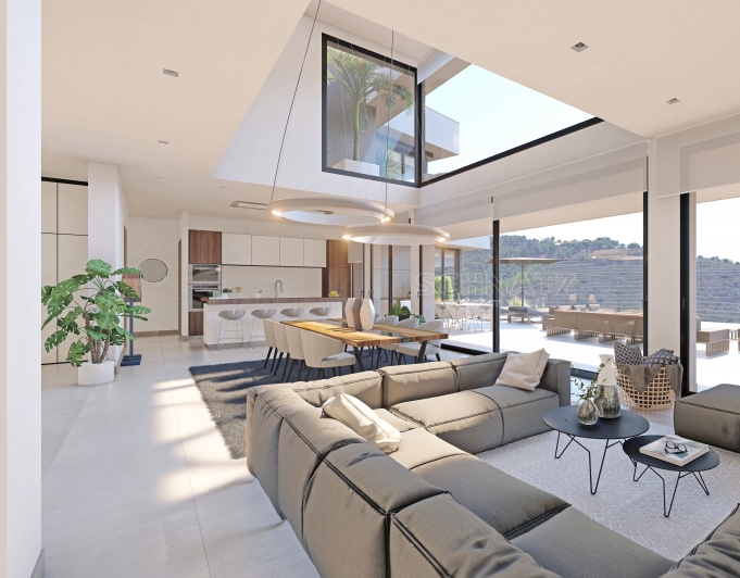 Proyecto de villa moderna con vistas panoramicas en Calpe