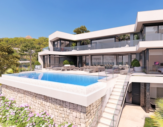 Proyecto de villa moderna con vistas panoramicas en Calpe