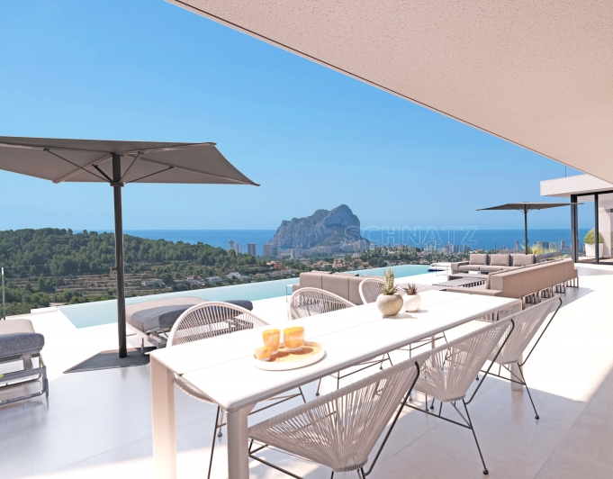 Proyecto de villa moderna con vistas panoramicas en Calpe