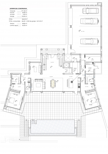 Proyecto de villa moderna con vistas panoramicas en Calpe