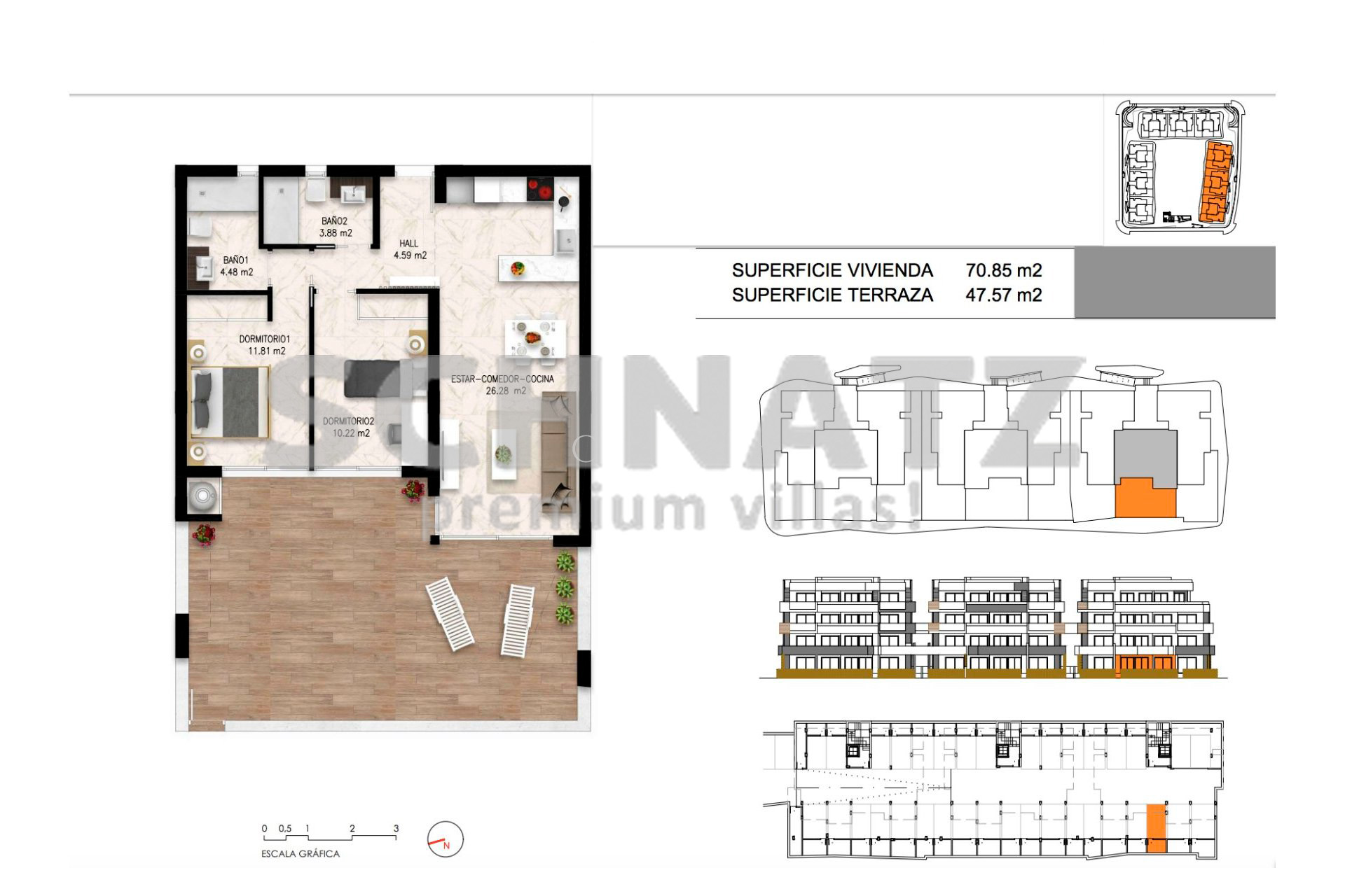 Apartamento en venta en Orihuela costa, Los Altos