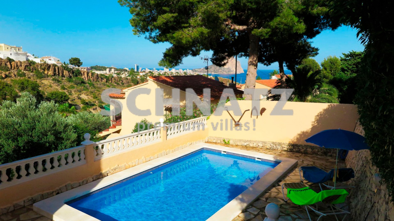 Villa con vistas al mar en venta en Calpe