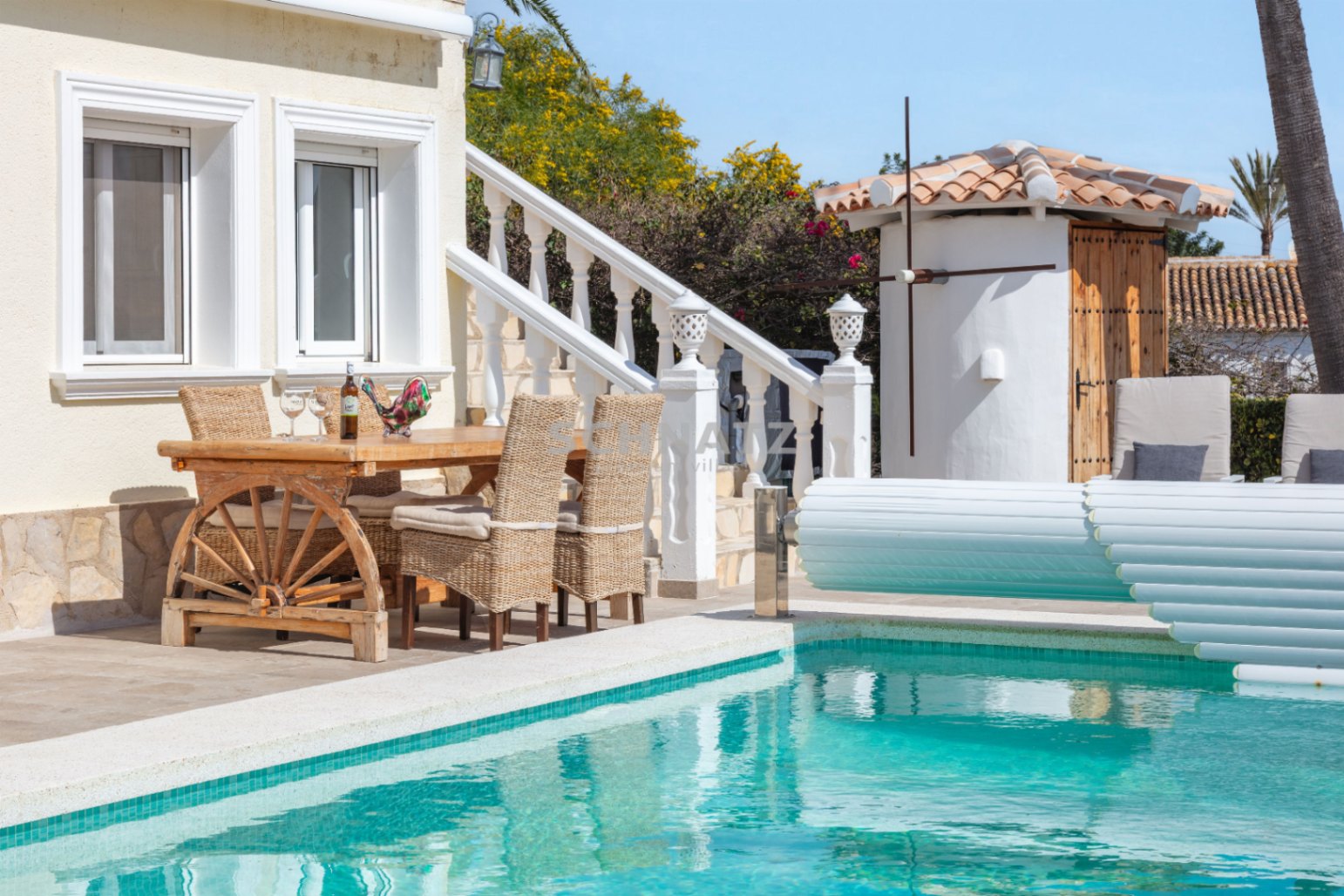 Estilo de vida mediterráneo con vistas al mar – villa en soleada orientación sur en Jávea