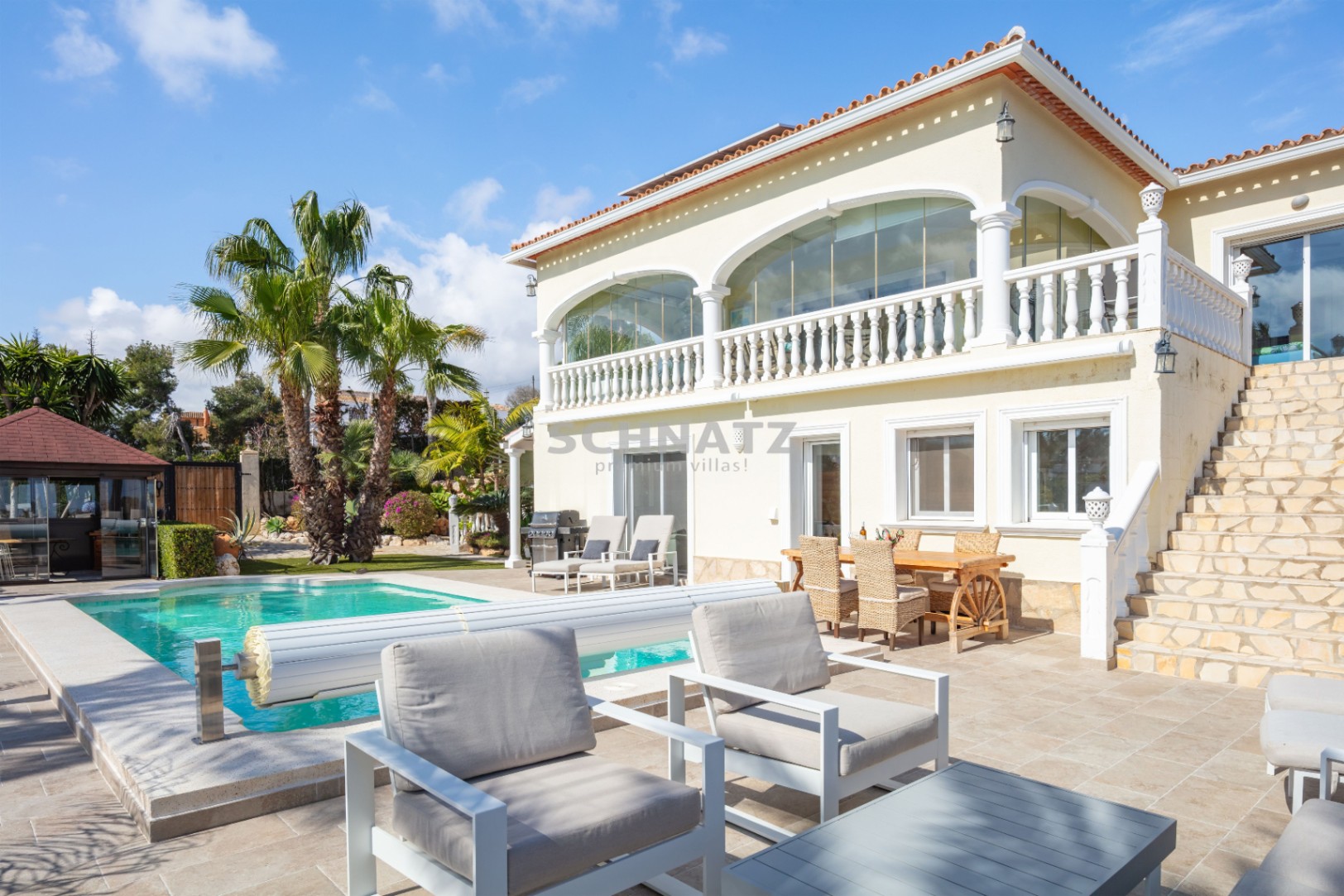 Estilo de vida mediterráneo con vistas al mar – villa en soleada orientación sur en Jávea