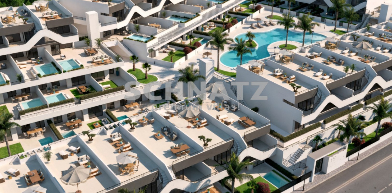 Apartamentos con zonas comunes y piscina en venta en Alfas del Pi