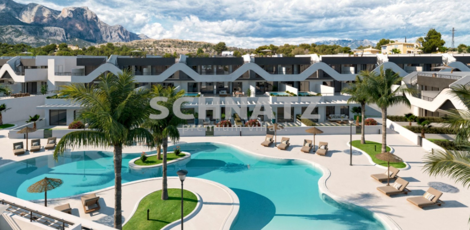 Apartamentos con zonas comunes y piscina en venta en Alfas del Pi