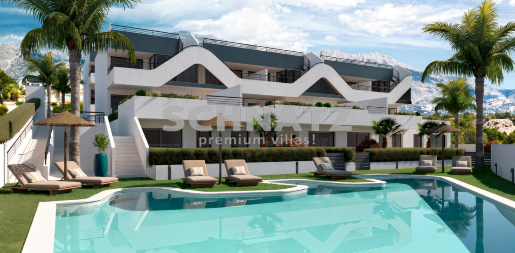 Apartamentos con zonas comunes y piscina en venta en Alfas del Pi
