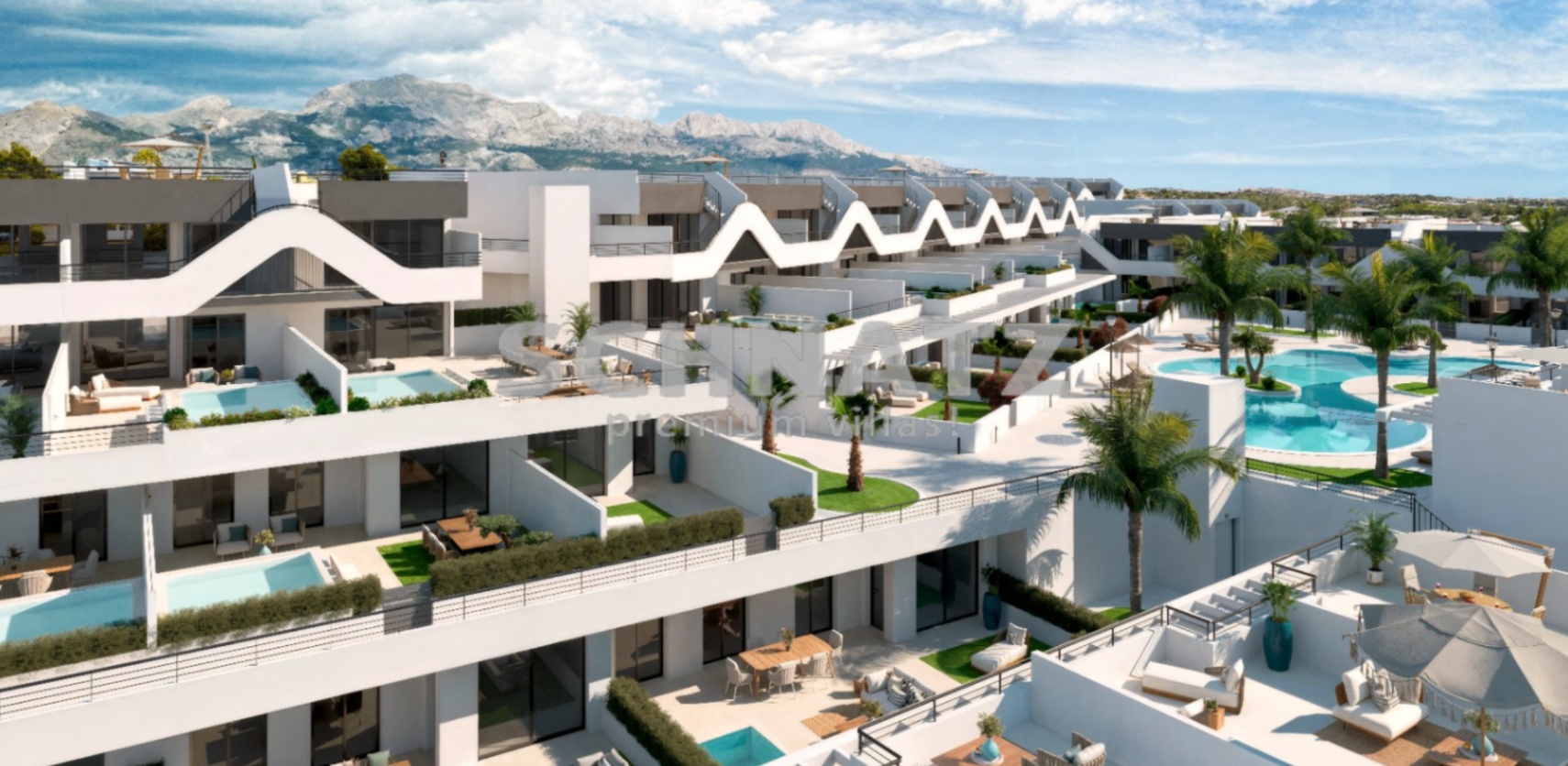 Apartamentos con zonas comunes y piscina en venta en Alfas del Pi