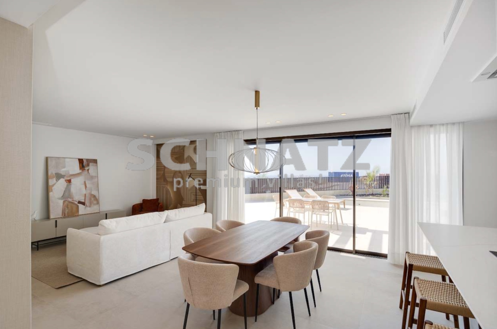 Villa con vistas al mar y piscina en venta en Mutxamel
