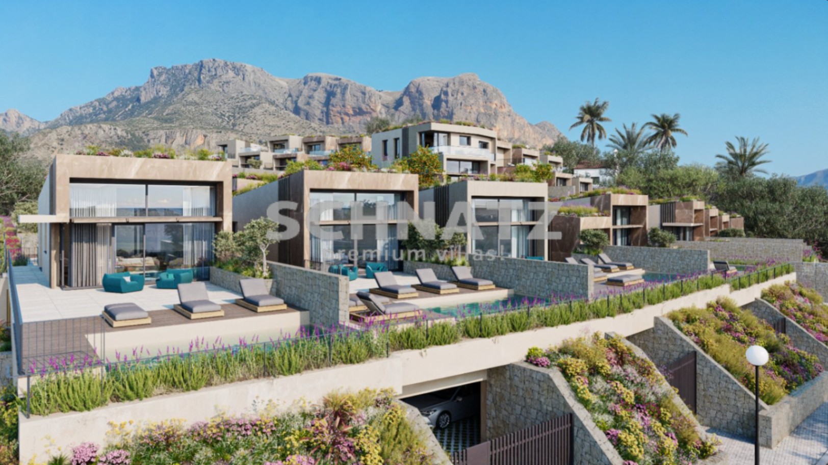 Villas exclusivas con vistas al mar en venta en La Nucía