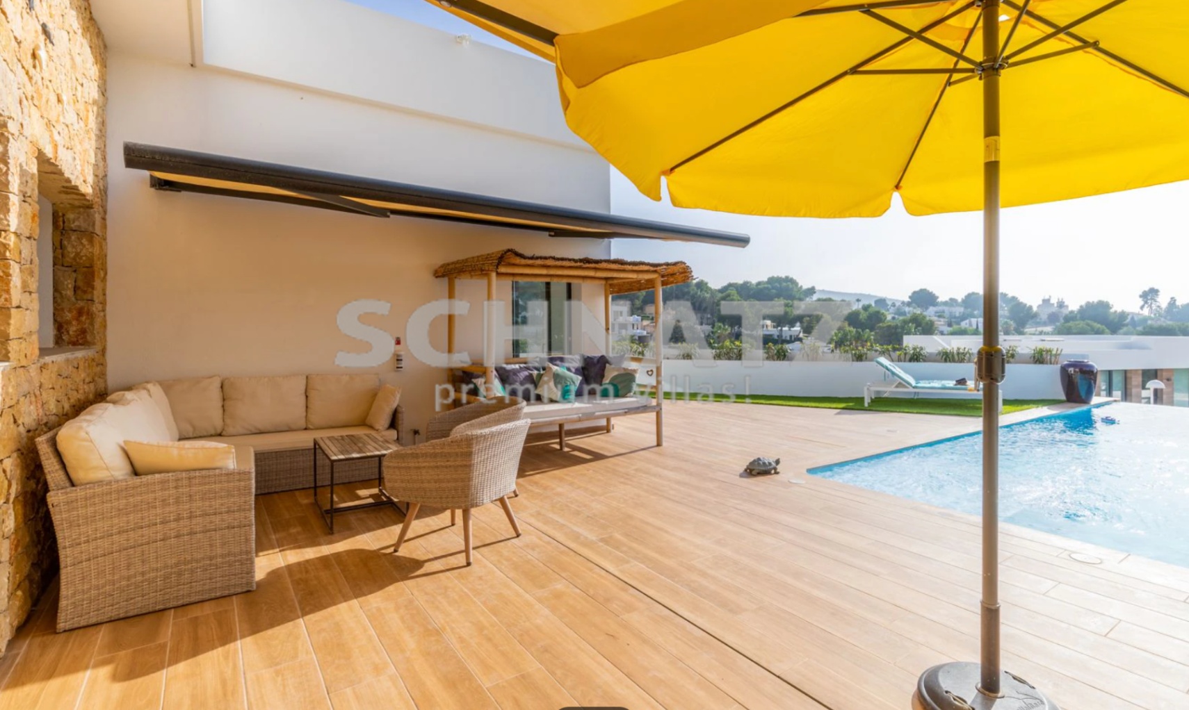 Spektakuläre Villa mit Meerblick zu verkaufen in Moraira, in der Nähe von Portet.