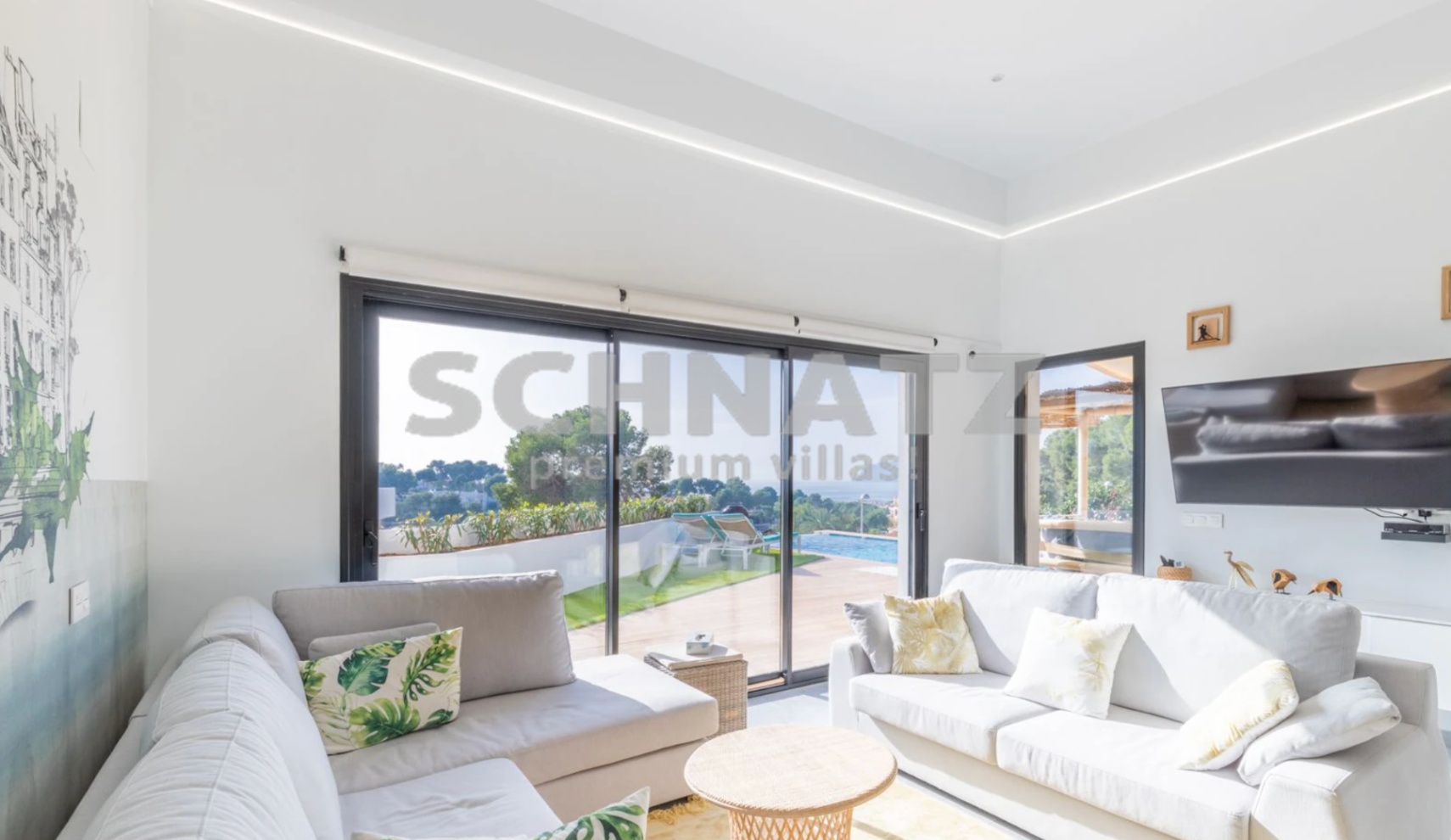Spektakuläre Villa mit Meerblick zu verkaufen in Moraira, in der Nähe von Portet.