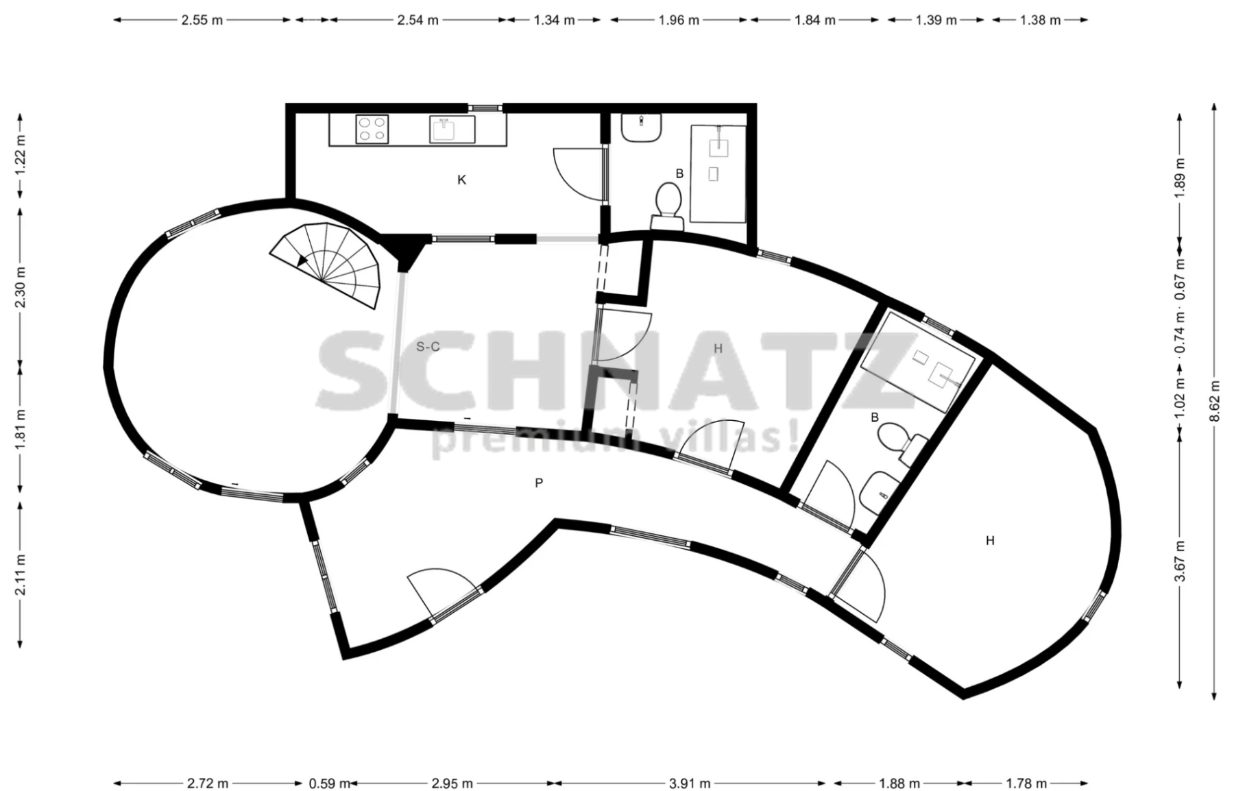 Villa mit Meerblick zu verkaufen in Benissa