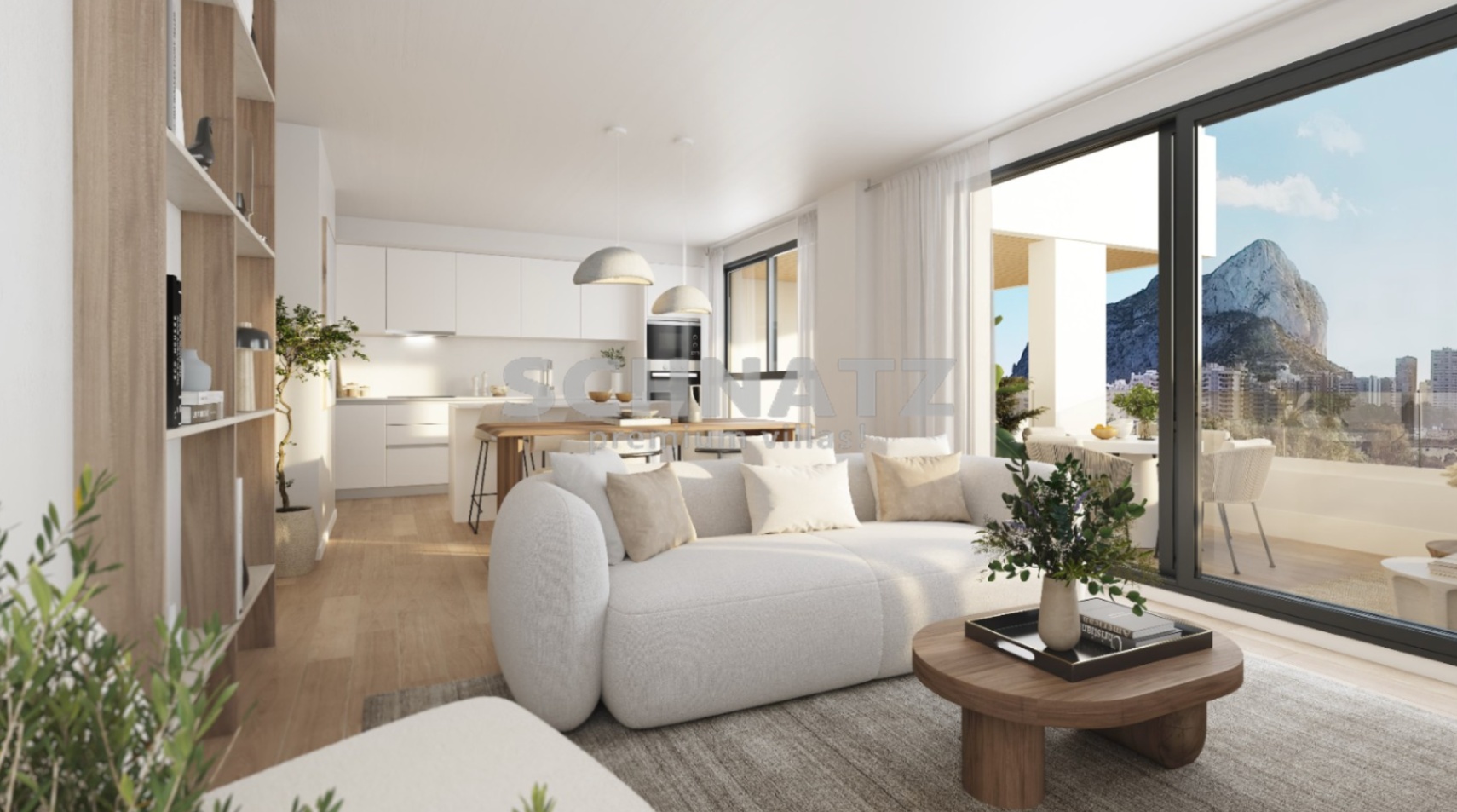 Apartamento con vistas al mar en venta en moraira