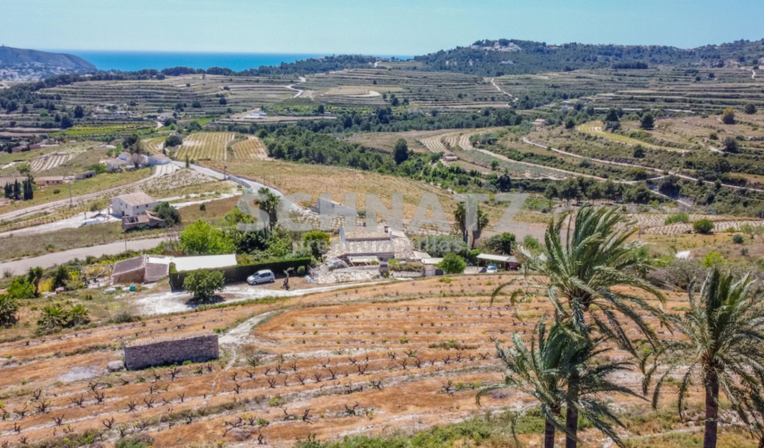 Fantástica finca con vistas al mar en venta en Teulada
