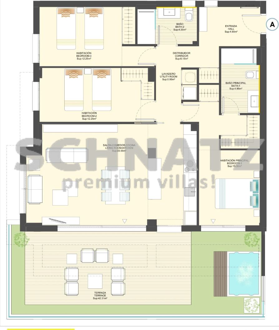 Apartamento con vistas al mar en venta en Finestrat