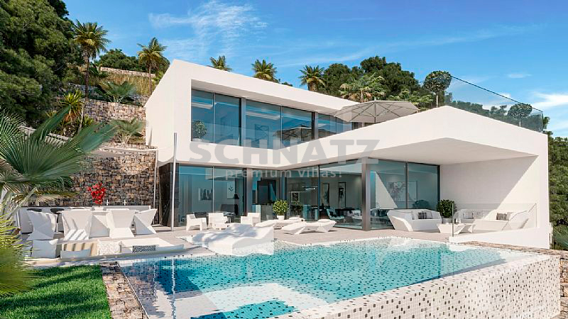 Villa de lujo de nueva construcción con vistas al mar en venta en Calpe