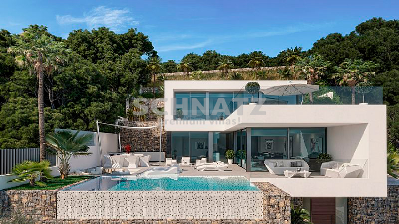 Villa de lujo de nueva construcción con vistas al mar en venta en Calpe