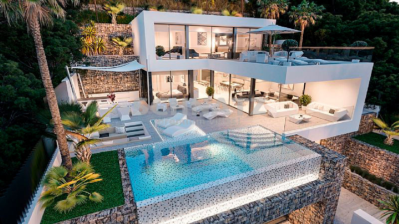 Villa de lujo de nueva construcción con vistas al mar en venta en Calpe