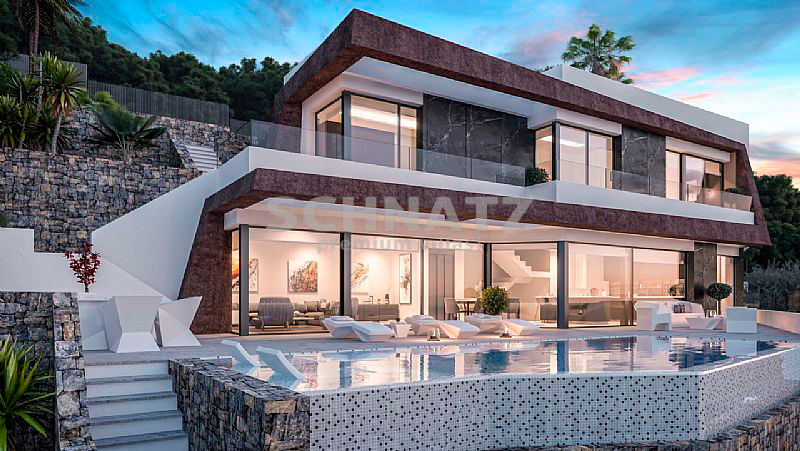 Villa de lujo con increíbles vistas al mar en venta en Calpe