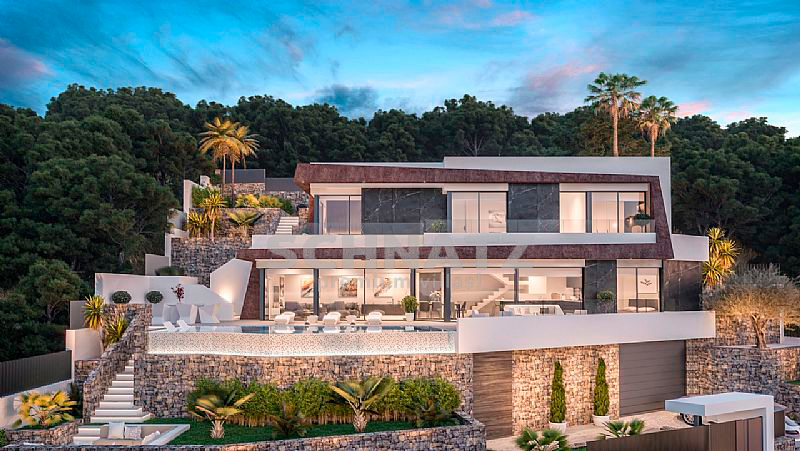 Villa de lujo con increíbles vistas al mar en venta en Calpe