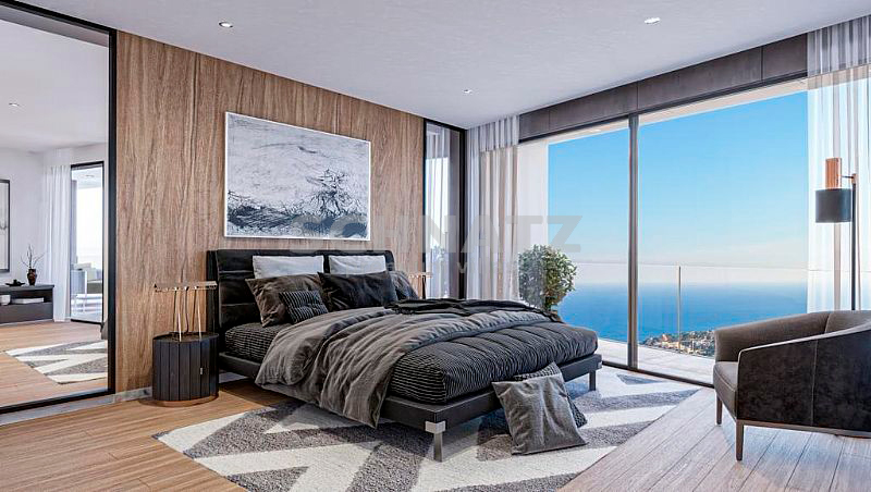 Villa de lujo en construcción con vistas panorámicas al mar en venta en Calpe