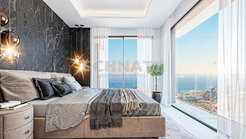 Villa de lujo en construcción con vistas panorámicas al mar en venta en Calpe