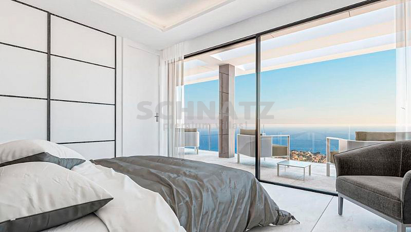 Villa de lujo en construcción con vistas panorámicas al mar en venta en Calpe