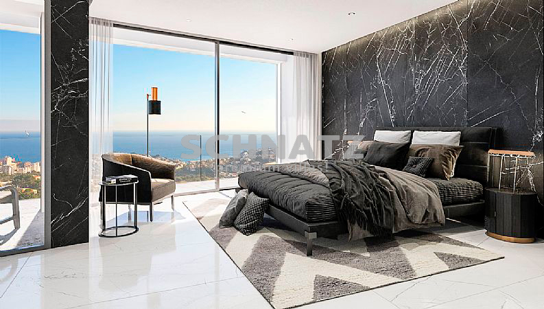Villa de obra nueva con vistas panorámicas al mar, en venta, en Calpe