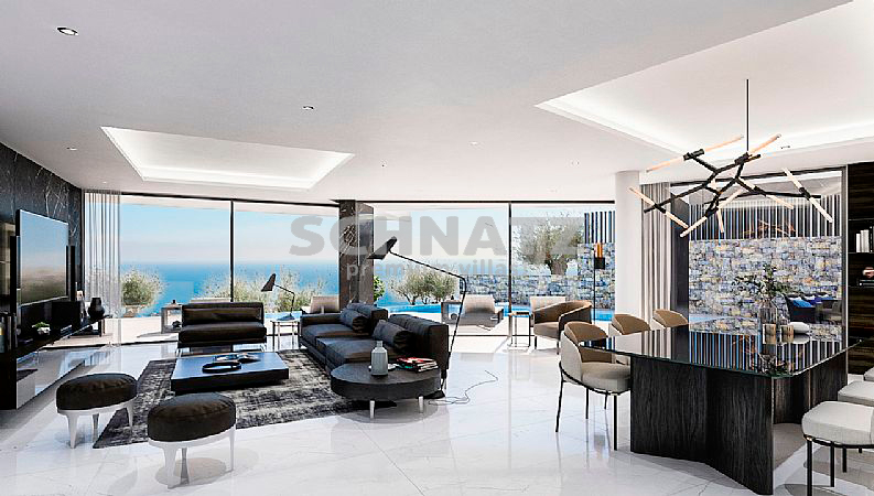 Villa de obra nueva con vistas panorámicas al mar, en venta, en Calpe