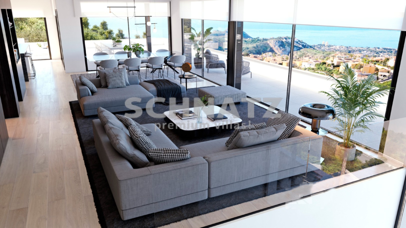 Villa de obra nueva con impresionantes vistas al mar en Cumbre del Sol