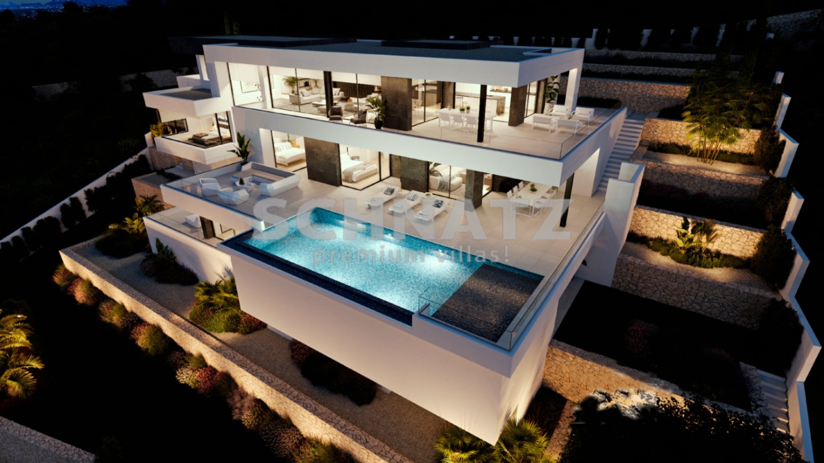 Villa de obra nueva con impresionantes vistas al mar en Cumbre del Sol