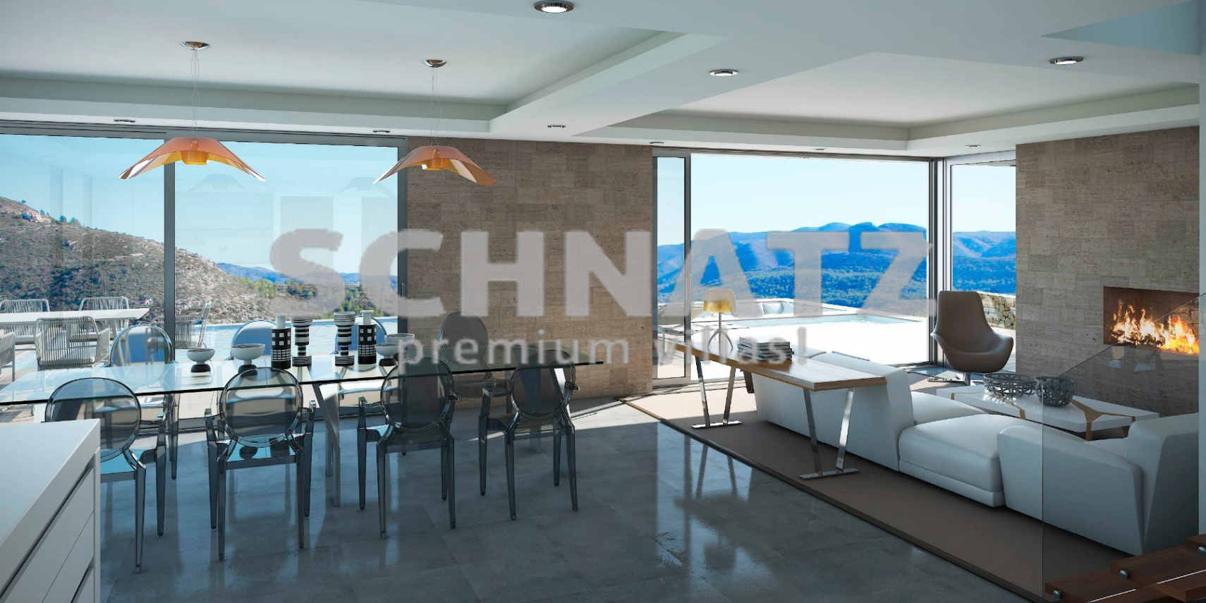 Proyecto de villa moderna y minimalista en venta en el valle de Jalón