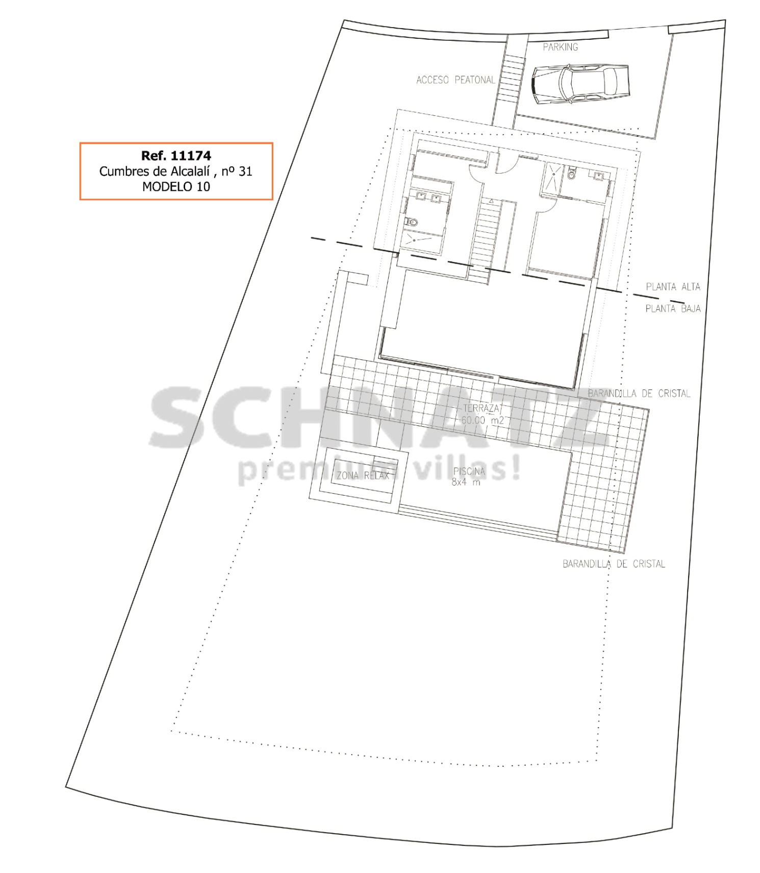 Proyecto de villa moderna y minimalista en venta en el valle de Jalón